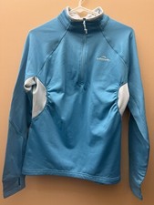  116 Kathmandu Unisex Blue 1/4 Zip Light Fleece Jumper Pullover Youth Size 12