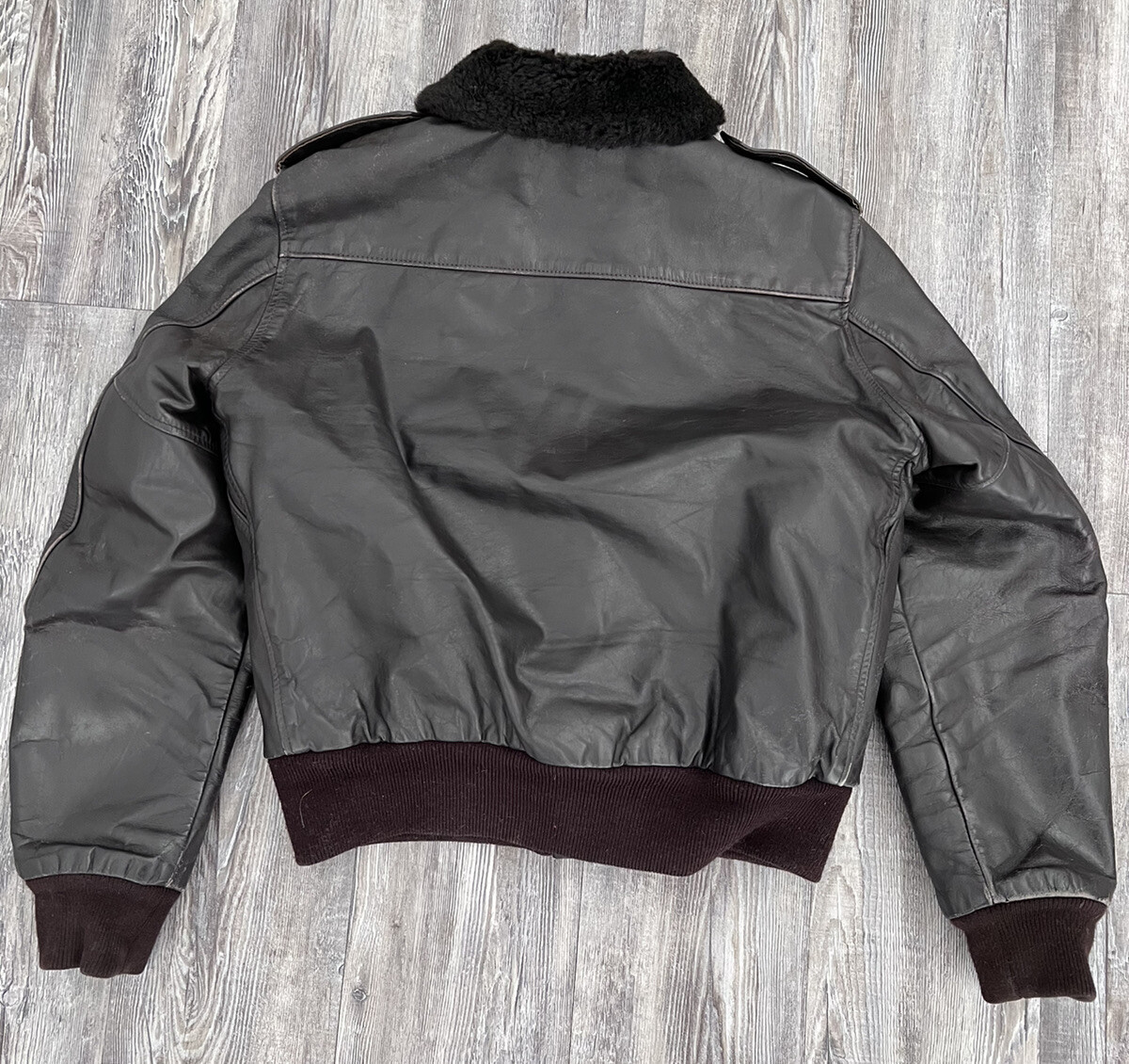 Schott 70s 80s G 1 Leather Flight Jacket vintage Dark Brown Schott 70s 80s G 1 Leather Flight Jacket vintage Dark Brown