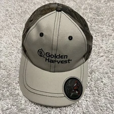 Golden Harvest Hat Camo Cap Strap Back Adjustable Seed Farm Embroidered Syngenta