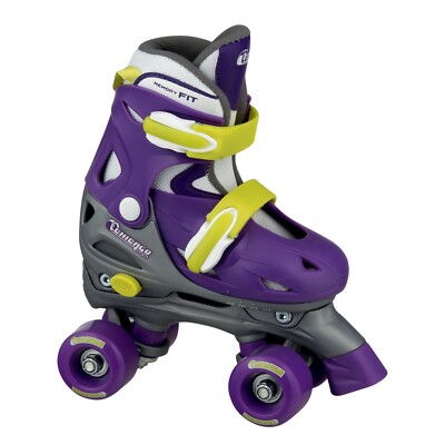 Chicago Skates Mädchen Verstellbare Quad Rollschuhe Lila/Grün, US 1-4/EU 34-37