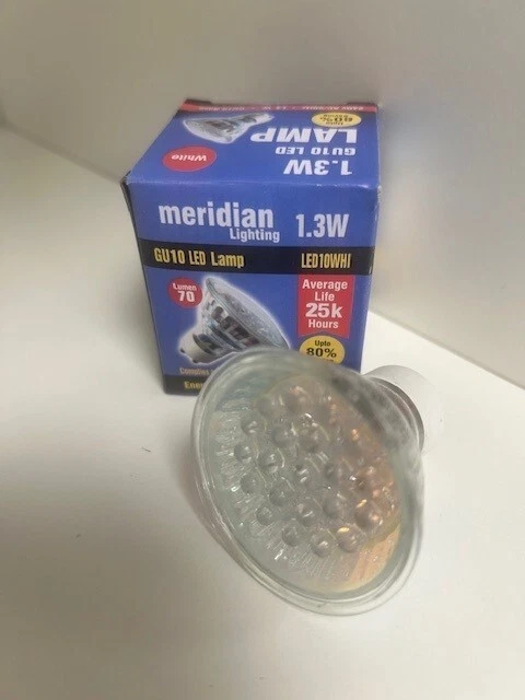 10X GU10 LED LAMPS 1.3W LOW WATTAGE SPOT LIGHT BULBS DOWN LIGHT WHITE 6500k - Image 3 of 4