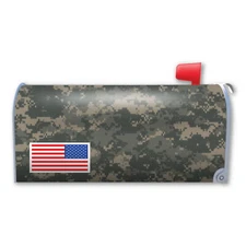Camouflage American Flag Mailbox Cover Magnet