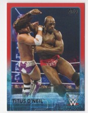 Titus O'Neil 2015 Topps WWE Red Parallel Card #77 True 1/1