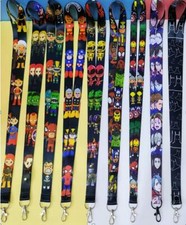 10pcs avengers Neck Strap Lanyard Key chain ID Phone Card Badge Holder