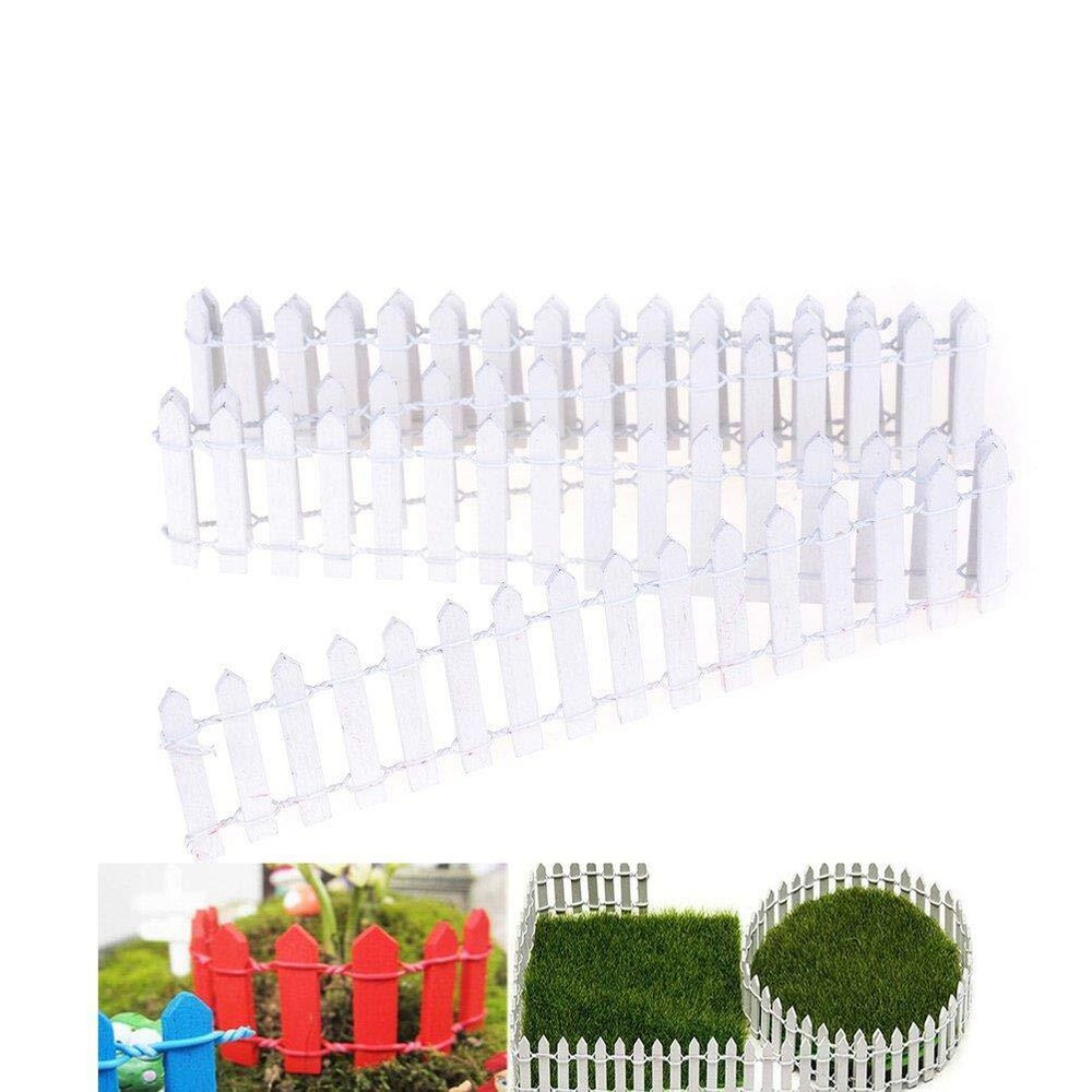 Miniature Fairy Garden Fence,Wood Picket Fence Palisade,Decorative Fence Fenc... Miniature Fairy Garden Fence,Wood Picket Fence Palisade,Decorative Fence Fenc...