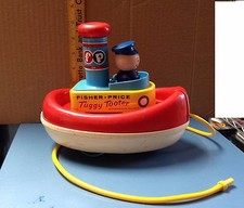 Vintage 1967 Fisher-Price Tuggy Tooter Made In USA