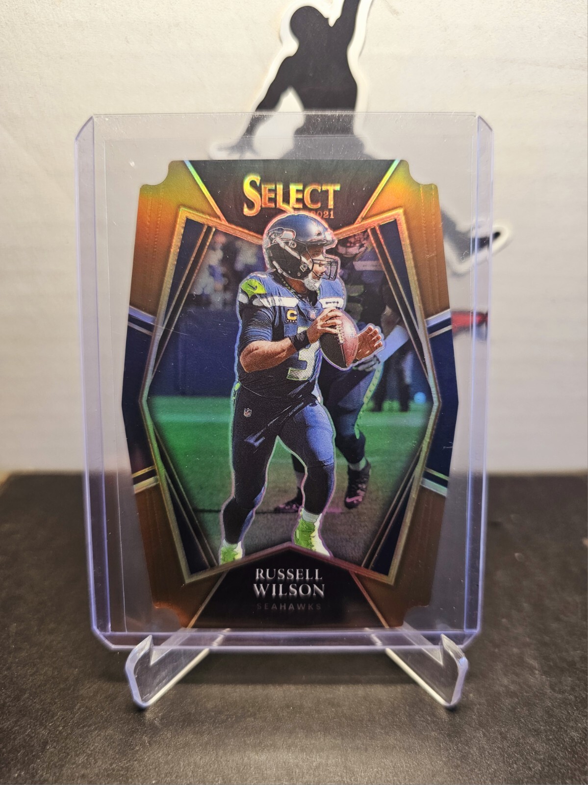 RUSSELL WILSON 2021 Panini Select 🏈  Premier Level # 130 Copper Die-Cut /199