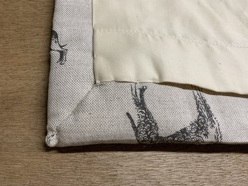 Emily Bond Long Dogs Interlined Curtains, Hand Sewn, Made To Measure - Picture 3 of 4