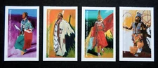 2025- Powwows - Cat # 5978a-5981a NDC Imperforate 4 Single Forever Stamps