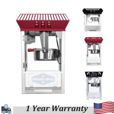 Movie Theater Popcorn Machine Commercial Countertop Popper Maker 12/10/8/4 Oz