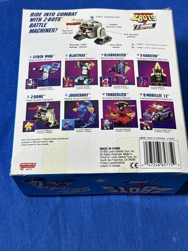 New Sealed 1993 Z-bots Micro Machines Z-Dome Galoob 65772 w Trash Collector - Picture 6 of 7