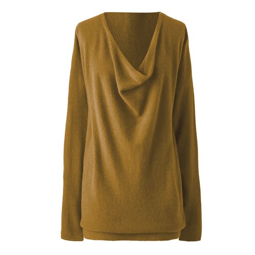 Women's V-Neck Oversized Fall Winter Sweater  Long Sleeve Knitted Pullover Tops - Bild 6 von 42