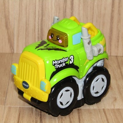 VTech Go Go Smart Wheels Press & Go Green Monster Truck 3 Lights Sounds Tested