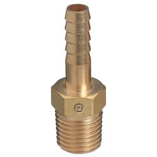 Brass Hose Adaptors, NPT Thread/Barb, Brass, 5/16 in Western Enterprises 542
