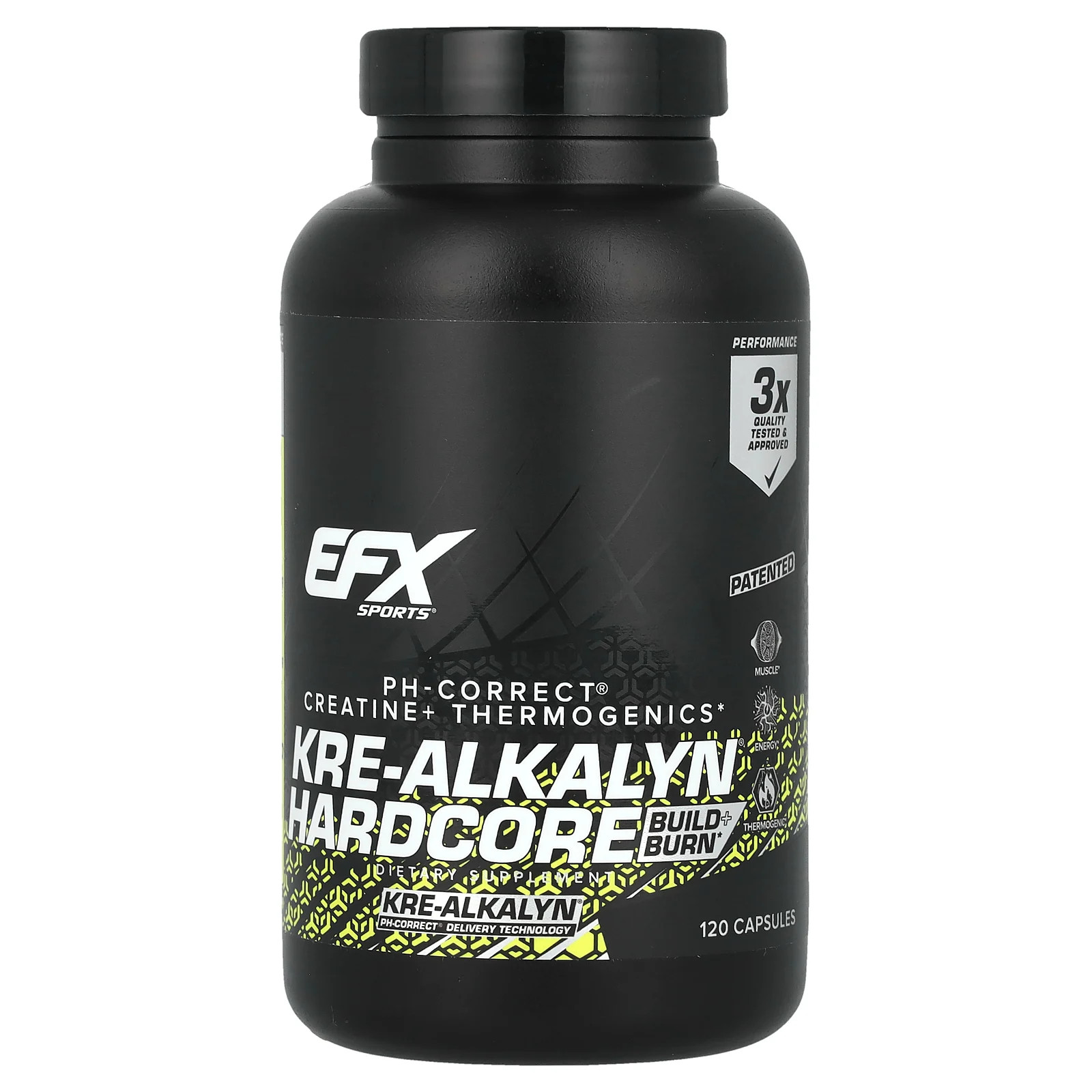 EFX Sports Kre-Alkalyn Hardcore 120 капсул, информированный выбор