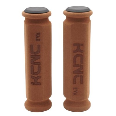 Kcnc Bicycle Ultra-Lightweight Handle Grips, Eva Grips, Brown_