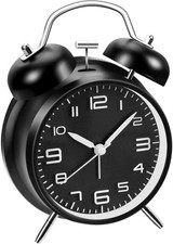 2026 NEU Loud Alarm Clock for Heavy Sleepers with No Ticking Battery Operated