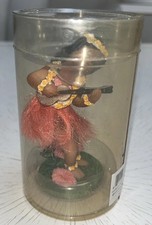 Vintage Hawaiian Dashboard Hula Doll Ukulele Playing Car Ornament New