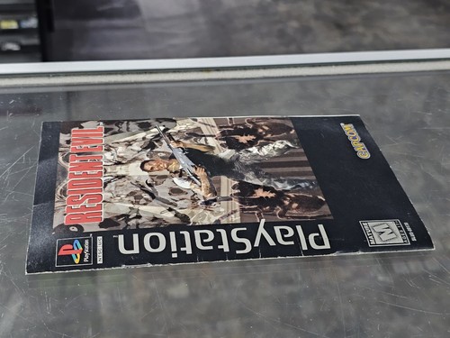 Resident Evil PS1 Long Box Playstation w/ Disc Manual Registration Card RARE - Afbeelding 16 van 22