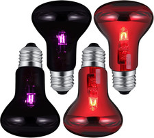 4 Pieces 75W Infrared Moonlight Night Heat Lamp Heating Bulb UVA Basking Spot Bu