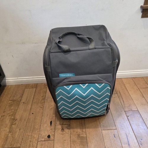 Close to My Heart Rolling Travel Scrapbooking Tote Bag w/Retractable Handle