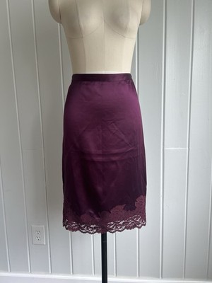 Banana Republic Silk Pencil Slip Skirt With Lace Size 2
