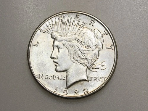 1922-S $1 PEACE SILVER ONE DOLLAR CH/GEM BU