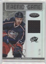 2012 Certified Fabric of the Game Mirror Hot Box 48/75 Jack Johnson #FOG-JJ 0d7y