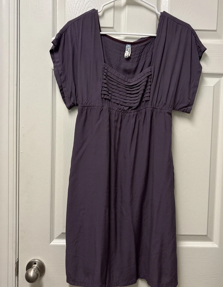 Vestido MAEVE Anthropologie Alyssum Púrpura Boho Cottagecore Festival Campesino Talla M Foto 2 de 4