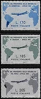 1961 Italia President Gronchi’s travels 3v. Saxon MNH No. 918/20