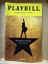 Broadway Hamilton Musical Playbill March 2017 Richard Rodgers Theatre NY Signed Broadway Hamilton Musical Playbill March 2017 Richard Rodgers Theatre NY Signed