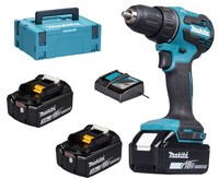 Makita DDF490RFJ Akku-Bohrschrauber 18V Akkuschrauber Mit 2X BL1830B Im Makpac