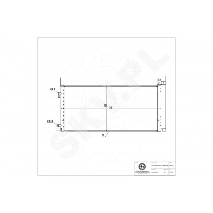 Condenseur de clim Toyota RAV 4 V radiateur climatisation auto 884A042040