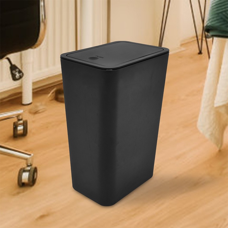 Bidone della spazzatura bianco tipo pressa con coperchio per