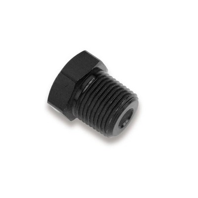 Earls AT993303ERL 3/8 Inch NPT Hex Head Plug, Hard Anodized Aluminum