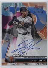 2020 Bowman's Best of Blue Refractor 137/150 Jaylin Davis #B20-JDA Auto 0h1c