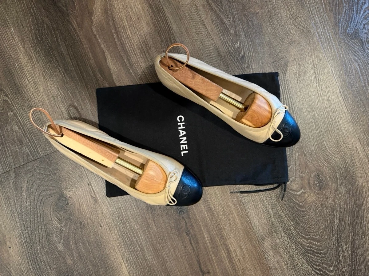 CHANEL Round Toe Chanel Ballerina Flats for Women for sale | eBay
