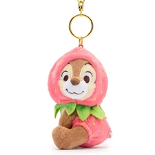Disney Store Japan Chip Strawberry Plush Keychain Bag Charm