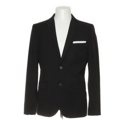 H&M, Blazer, Größe: 50, Slim Fit, Schwarz, Viskose/Polyester, Einfarbig #aeM