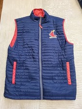 St Louis Cardinals Vest Baseball MLB MENS Size XL Zip Up Jacket Sleeveless 