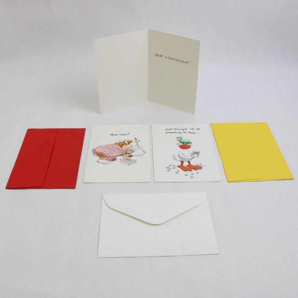 Lot of 5 Vintage Suzy's Zoo Visits by Current Get Well Cards - Image 3 of 4