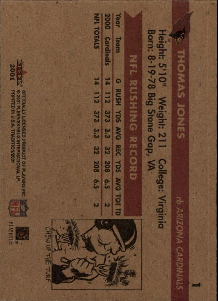 2001 Fleer Tradition Football (1-250) Finish set UP TO 50% OFF - Image 2 of 2