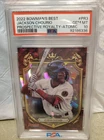 Topps Bowman's Best Jackson Chourio PR-3 Atomic Refractor Rookie PSA 10 Brewers
