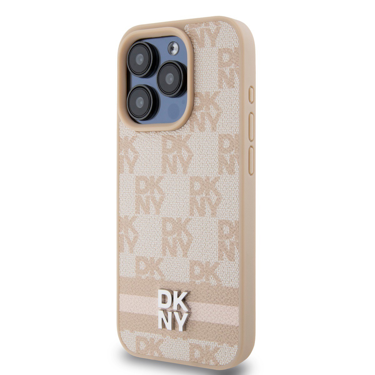 Coque iPhone 13 Pro Max DKNY rayée style chic pour le bureau - 4