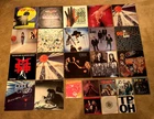 LOT OF 25 VINYL 12" 7" RECORDS ZEPPELIN HENDRIX VAN HALEN STONES AEROSMITH MSG