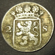 Certificado Autenticidad 1730-90 Colonial Nueva York Plata León Centavo Holanda Como Nuevo