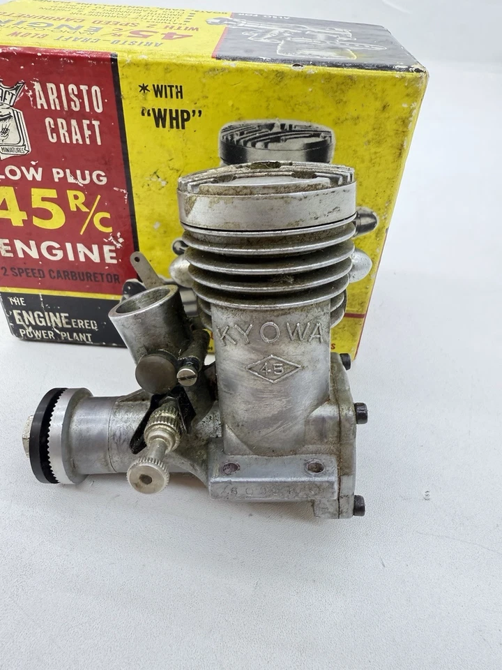 Kyowa 45R/C 7.42cc R/C Vintage 2 stroke glow engine for airplane With Box M7 - Image 3 of 4