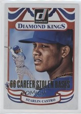 2014 Panini Donruss Diamond Kings Gold Career Stat Line 47/66 Starlin Castro 2vk