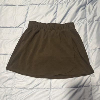 Thrive Societe Women s Tennis Athletic Skort S Black Solid Pull-On Stretch