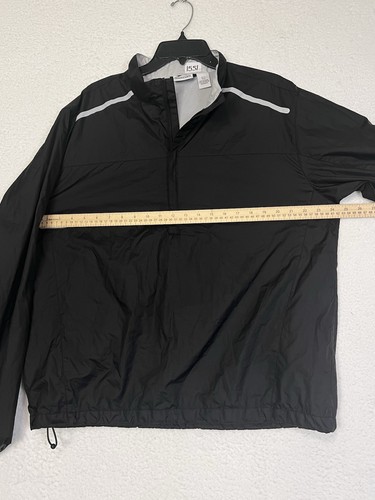 Slazenger Men's 1/2 Zip Pullover Jacket Vented Lightweight Black Size Large - Picture 4 of 13